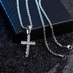 Cross Necklace | Gold, Silver - 925 Silver Base