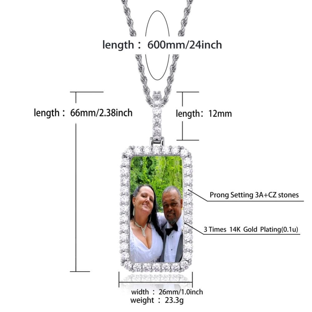 Customized Dog Tag Necklace With Picture