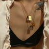 Engraved Mantra Dog Tag Pendant Necklace