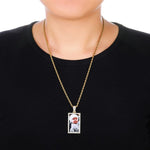 Square Custom Photo Pendant & Necklace