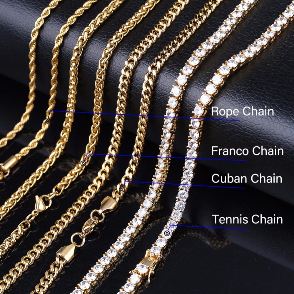 Ankh Pendant Necklace - Gold, Silver