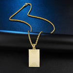 Square Custom Photo Pendant & Necklace