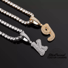 A-Z Double Layer Initial/Letter Pendant Necklaces - Gold & Silver