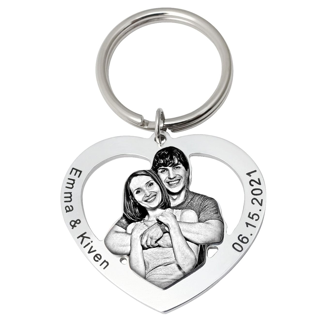 Custom Keychain With Photo & Engraving