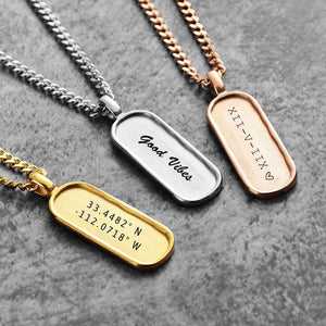 Custom Dog Tag Necklace