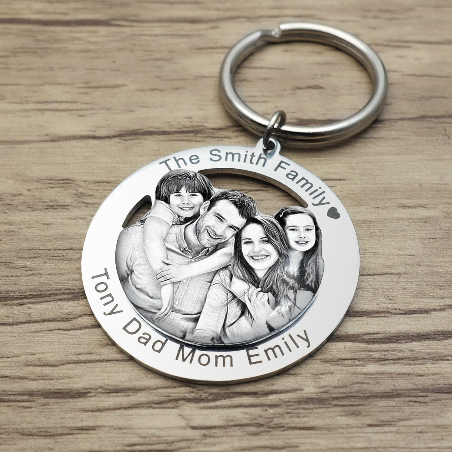 Custom Keychain With Photo & Engraving