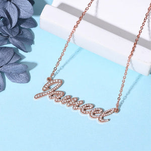 Custom Crystal Name Necklaces