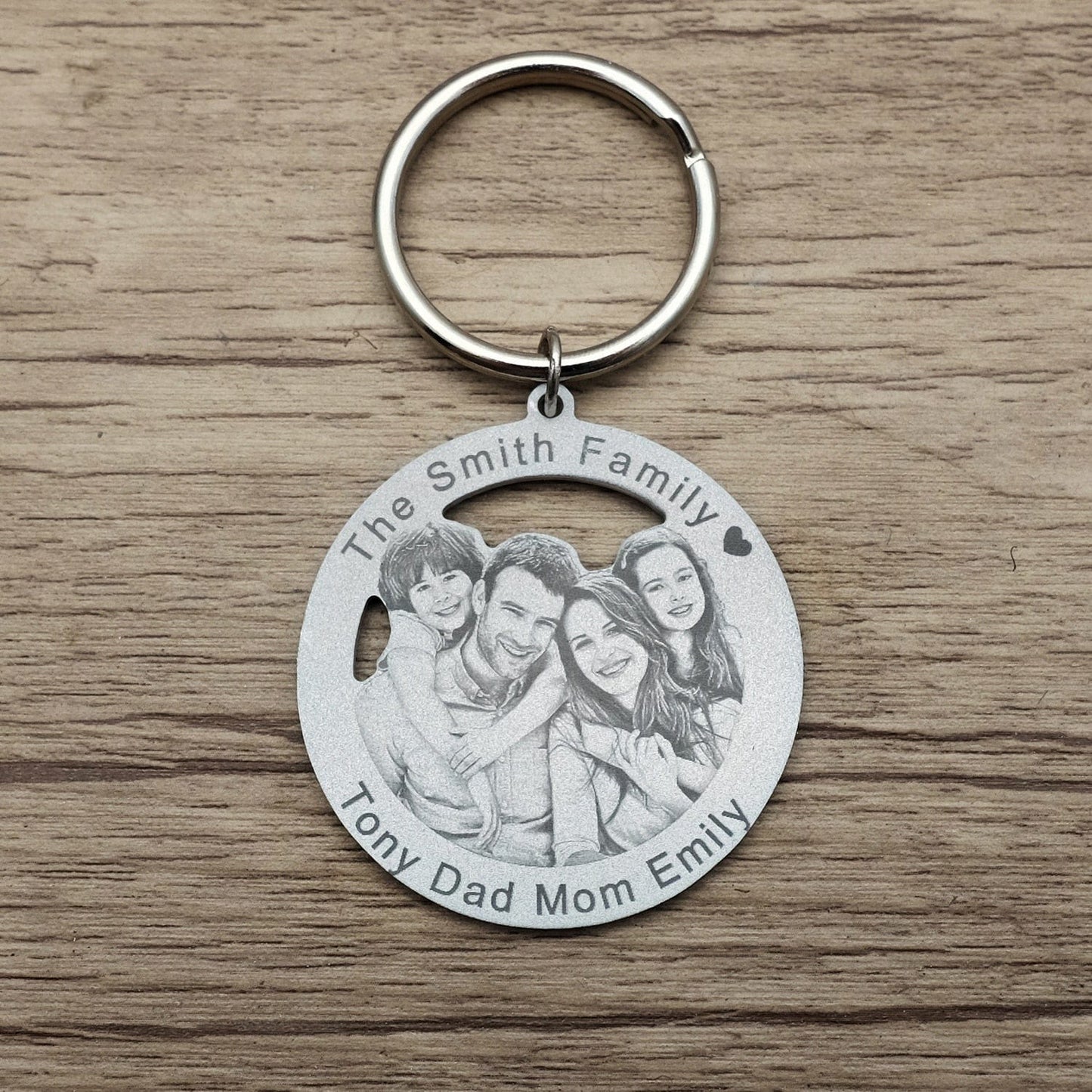 Custom Keychain With Photo & Engraving