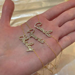 Custom Crystal Name Necklaces