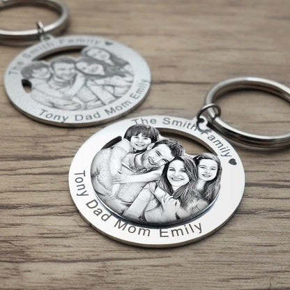Custom Keychain With Photo & Engraving