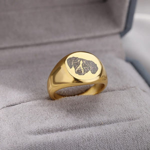 dog photo ring