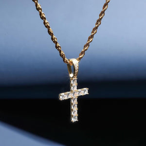 cross necklace gold
