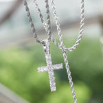 cross necklace silver