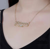 Personalized Name Pendant Necklace With Heart Accent