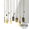 Unisex Dog Tag Zodiac Sign Necklace