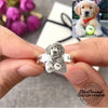 Anillo conmemorativo de mascota con grabado y foto - Talla única