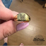 Custom Premium Pet Portrait Photo Rings