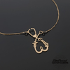 Custom Nurse Necklace With Name, Heartbeat & Stethoscope Pendant