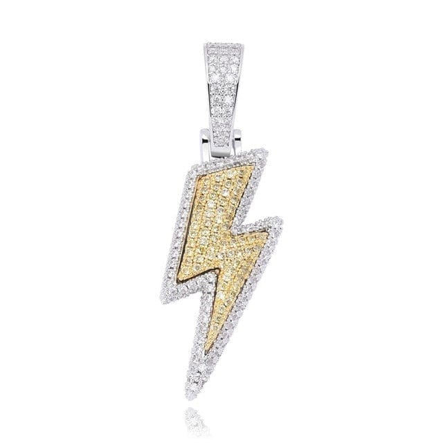 Double Layer Lightning Bolt Pendant