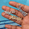 Custom Pave Zirconia Name Necklace