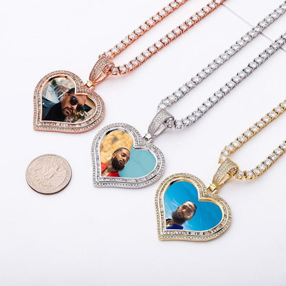 Heart Shaped Necklace with Photo