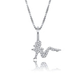 Collar con colgante de zorra - 100% plata de ley 925