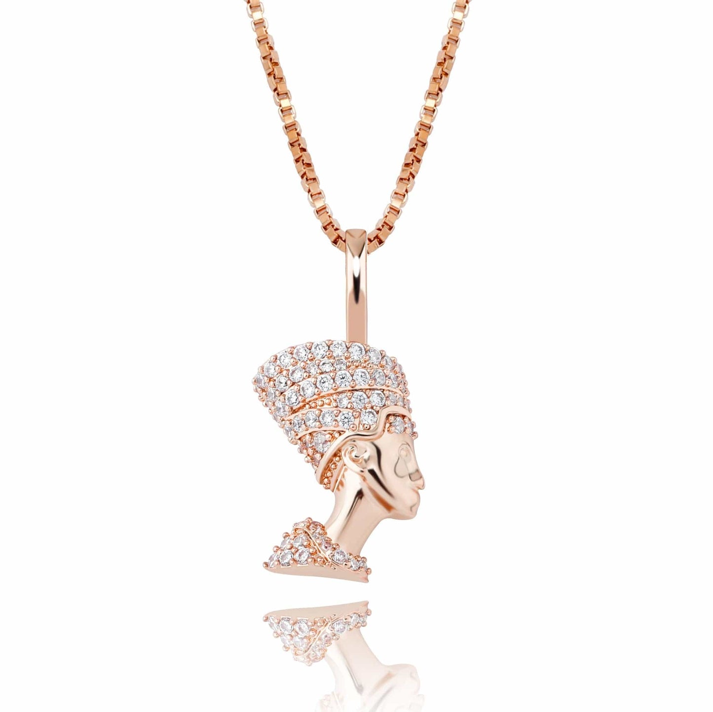 Nefertiti Pendant Necklace - 100% 925 Sterling Silver