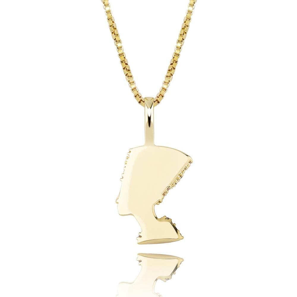 Nefertiti Pendant Necklace - 100% 925 Sterling Silver