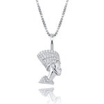 Silver Nefertiti Necklace