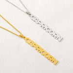 Zodiac Nameplate Necklace - Gold/Silver