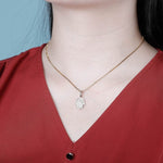 Hamsa Hand Of Fatima Pendant - 100% 925 Sterling Silver