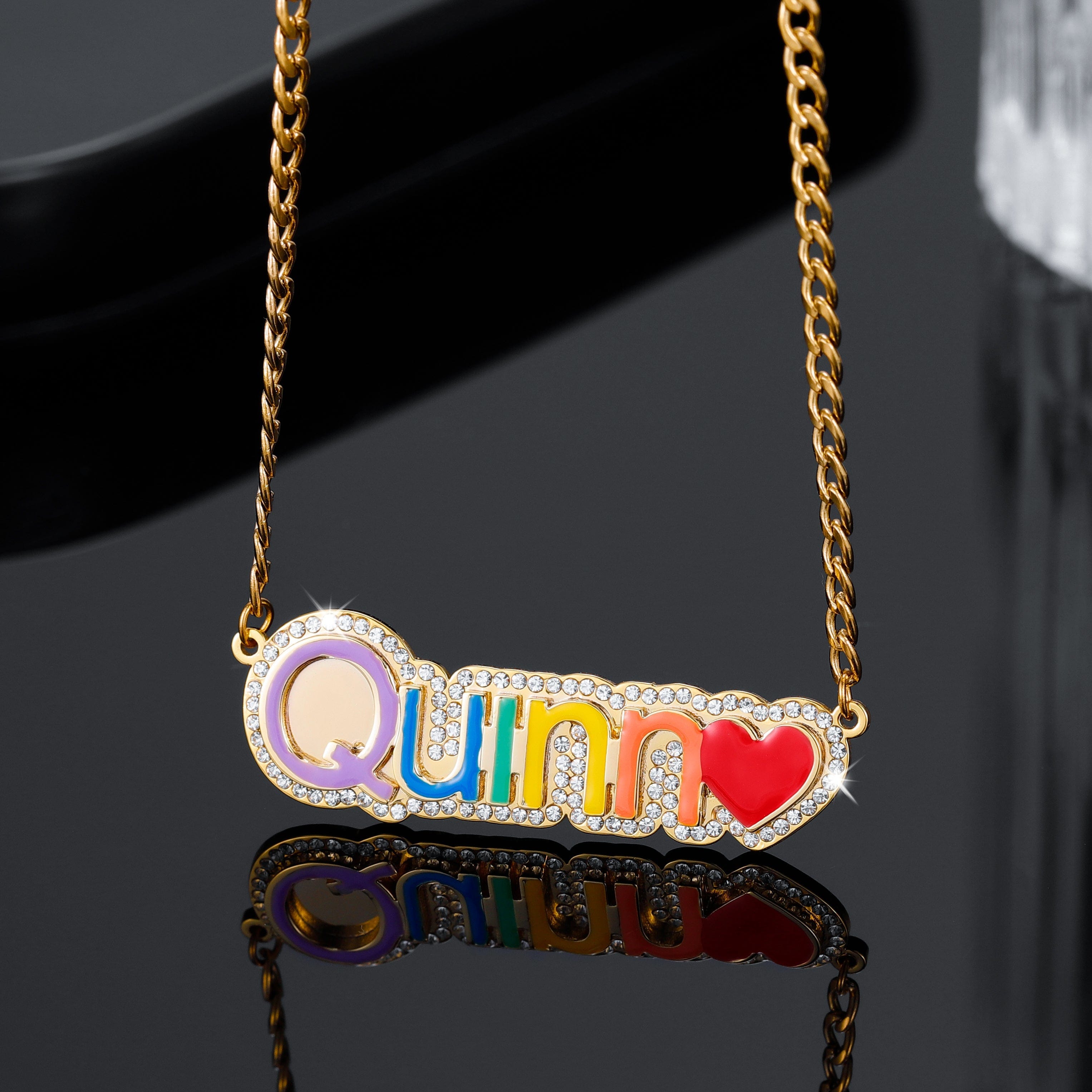 Custom Rainbow Name Necklace For Children