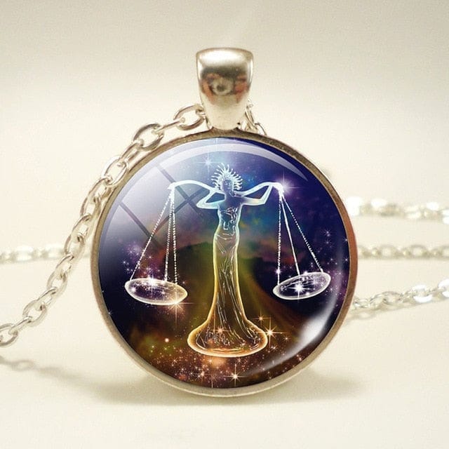 Glass Dome Zodiac Pendant & Necklace