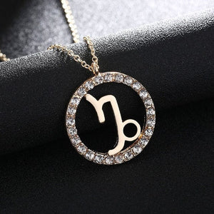 Crystal Zodiac Sign Necklaces 12 Constellations