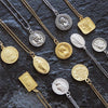 Vintage Boho Coin Necklace Made With 925 Silver