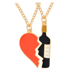 2 Piece Interlocking "Drunk In Love" Pendant Necklaces