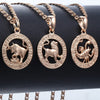 Rose Gold Unisex Zodiac Pendant
