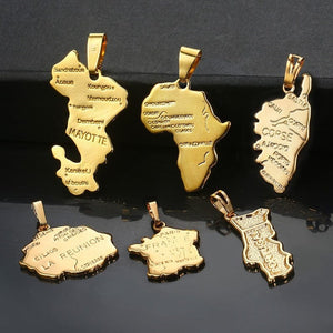 map necklace