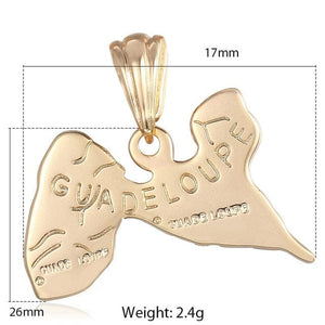 Champagne Yellow Gold Country/Map Pendants