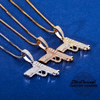 Pistol Pendant Necklace